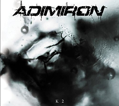 Adimiron K2 CD cover: abstract black and white splattered image.