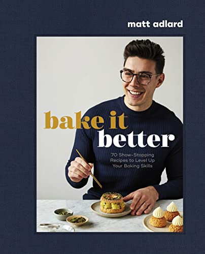 Book cover featuring Matt Adlard decorating a pastry with a small tool.