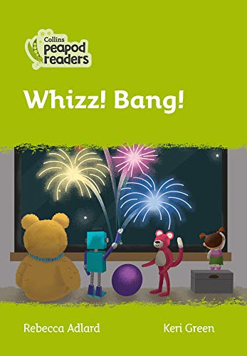 Book cover: children and robots watch colorful fireworks display.