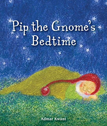 Book cover: sleeping gnome with red hat under a starry blue sky.
