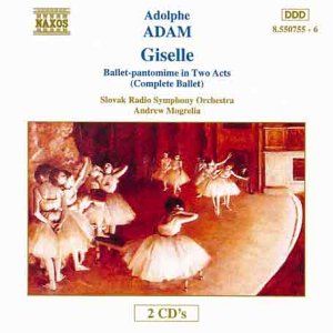 CD cover for Adolphe Adam’s “Giselle” featuring ballet dancers.