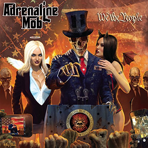 CD cover for Adrenaline Mob’s “We The People” with skeletons and figures.