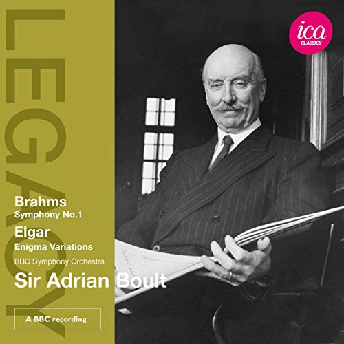 CD cover featuring portrait of conductor Sir Adrian Boult, text details.