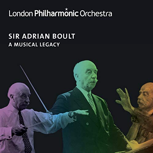 CD cover featuring conductor Sir Adrian Boult and the London Philharmonic Orchestra.