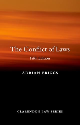 Book cover: "The Conflict of Laws" fifth edition by Adrian Briggs.