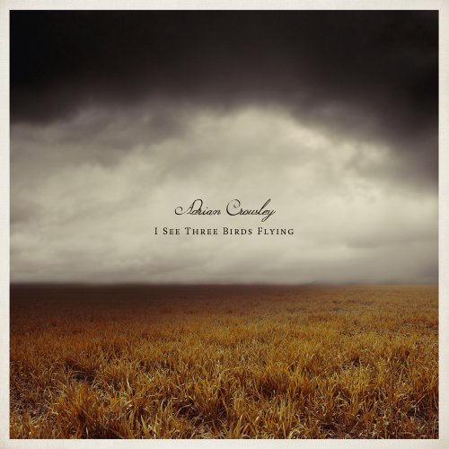 CD cover: stormy sky over a golden field, with text "Adrian Crowley".