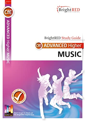 BrightRED Study Guide for Advanced Higher Music with silhouettes of people on the cover.