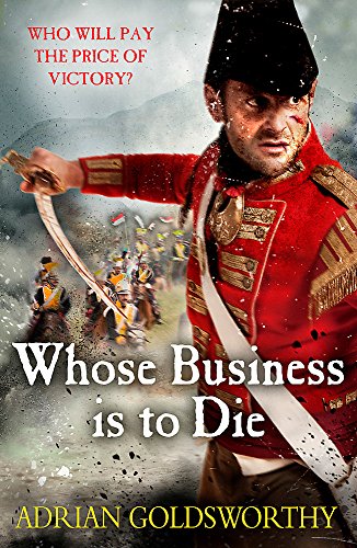 Book cover: wounded Napoleonic soldier with sword, battlefield background.