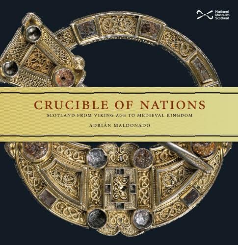 Book cover featuring an ornate gold brooch with title text on a yellow banner.