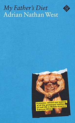 Book cover: blue background, torso image, and title "My Father's Diet".