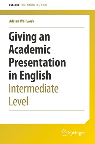 Book cover: "Giving an Academic Presentation in English" by Adrian Wallwork.