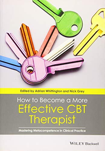 Book cover with colorful keys and title: "How to Become a More Effective CBT Therapist".