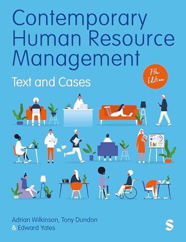 Book cover: “Contemporary Human Resource Management,” 7th edition, with illustrated people.