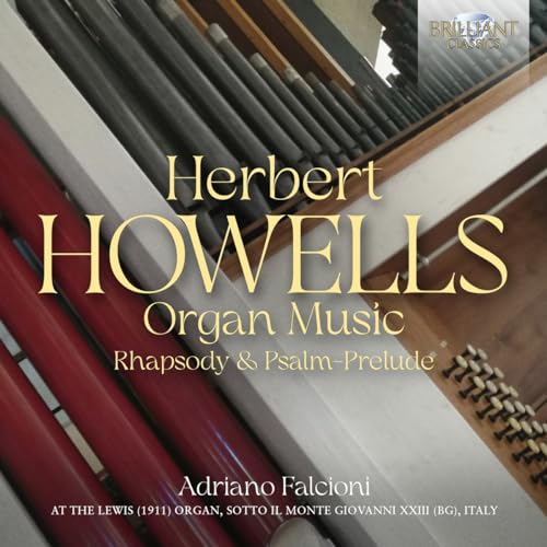 CD cover for Herbert Howells organ music performed by Adriano Falcioni.