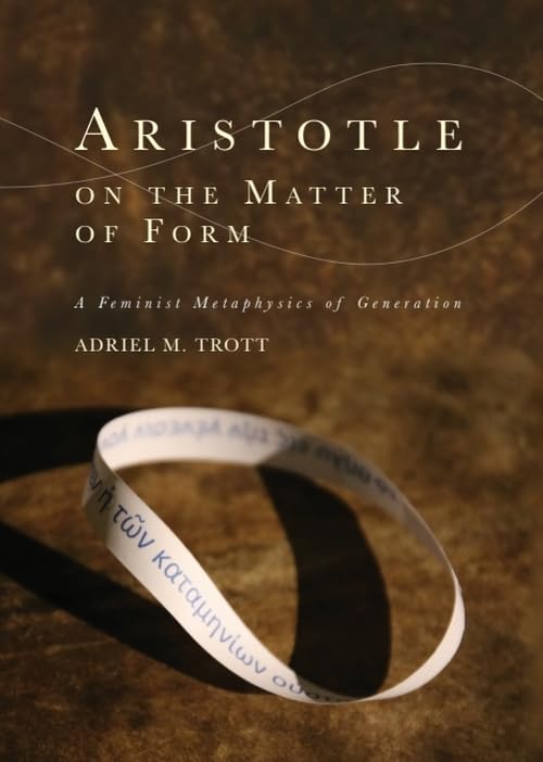 Book cover: "Aristotle on the Matter of Form" with ribbon detail.