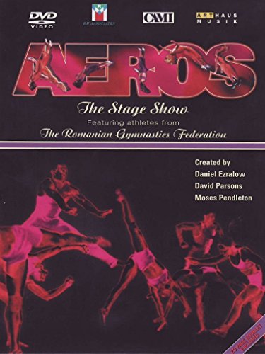 DVD cover for Aeros Dance Theatre, featuring gymnasts in motion.