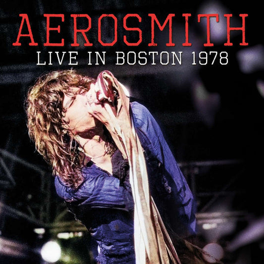 Aerosmith album cover featuring a singer performing with a microphone.