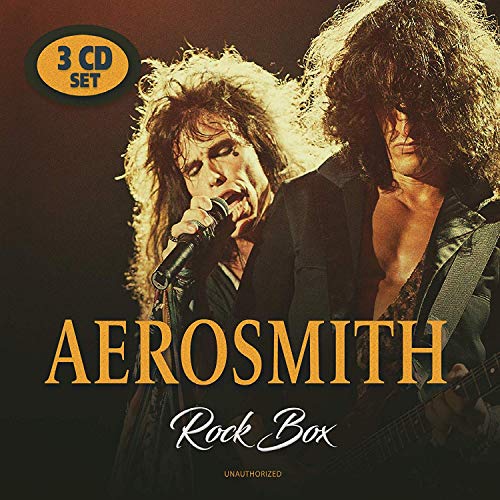 Aerosmith "Rock Box" 3CD set cover featuring Steven Tyler singing.