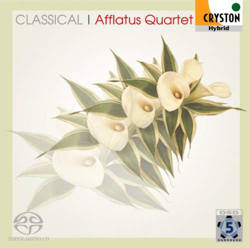 CD cover with white calla lilies and text: "Classical I Afflatus Quartet".