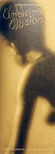 Golden book cover with a blurred, shadowed image of a person’s back.