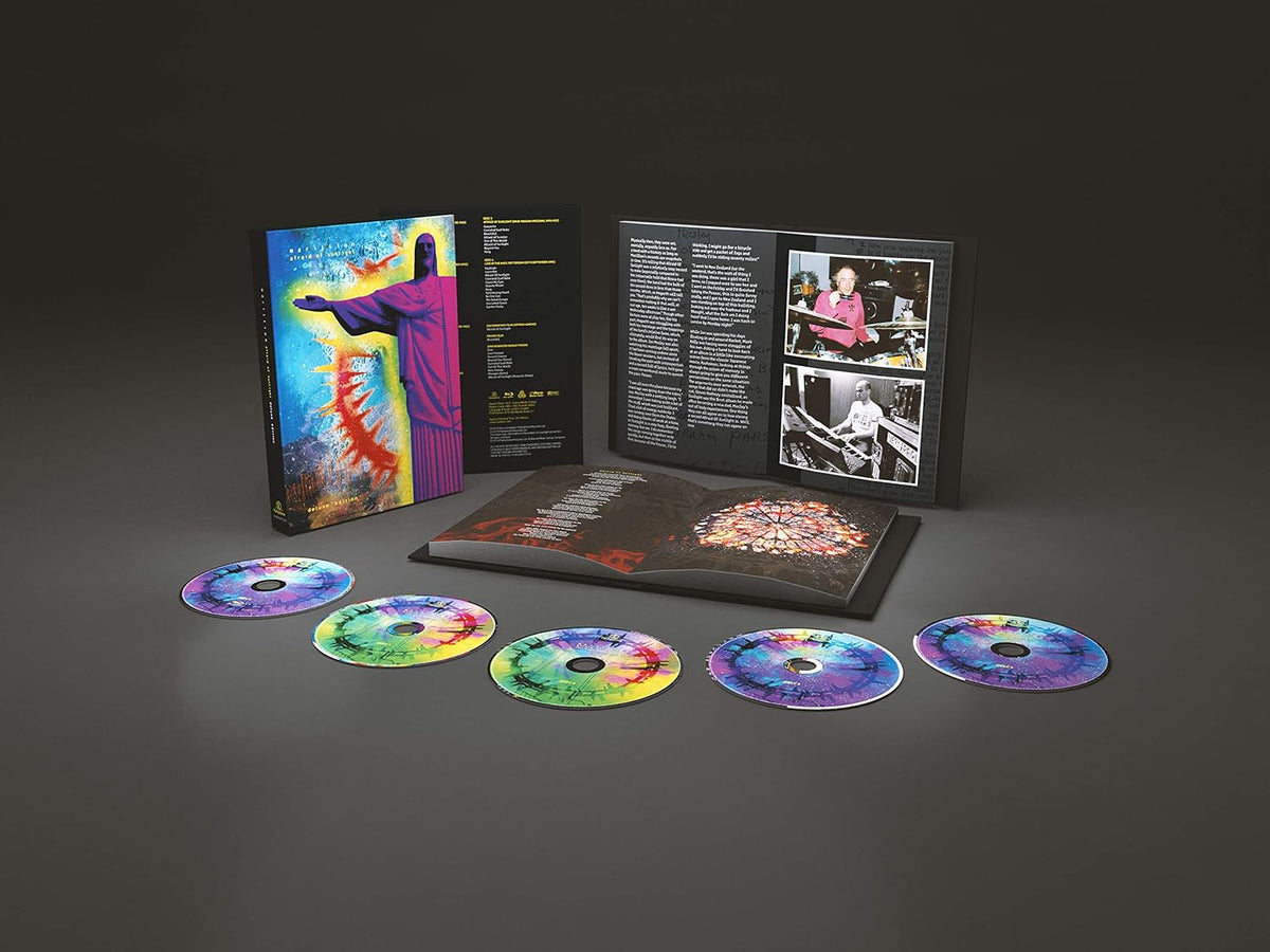 Afraid Of Sunlight" Blu-ray packaging with discs, booklet, and figure illustration.