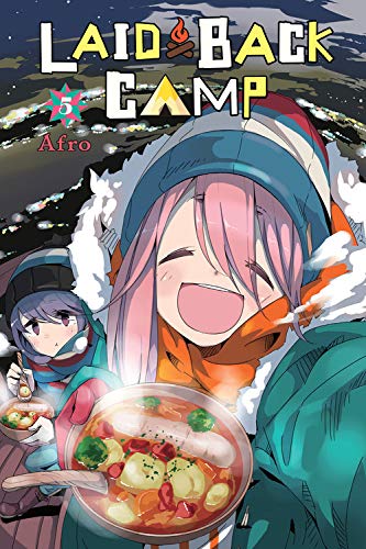Manga cover with two smiling girls and a steaming pot of food.