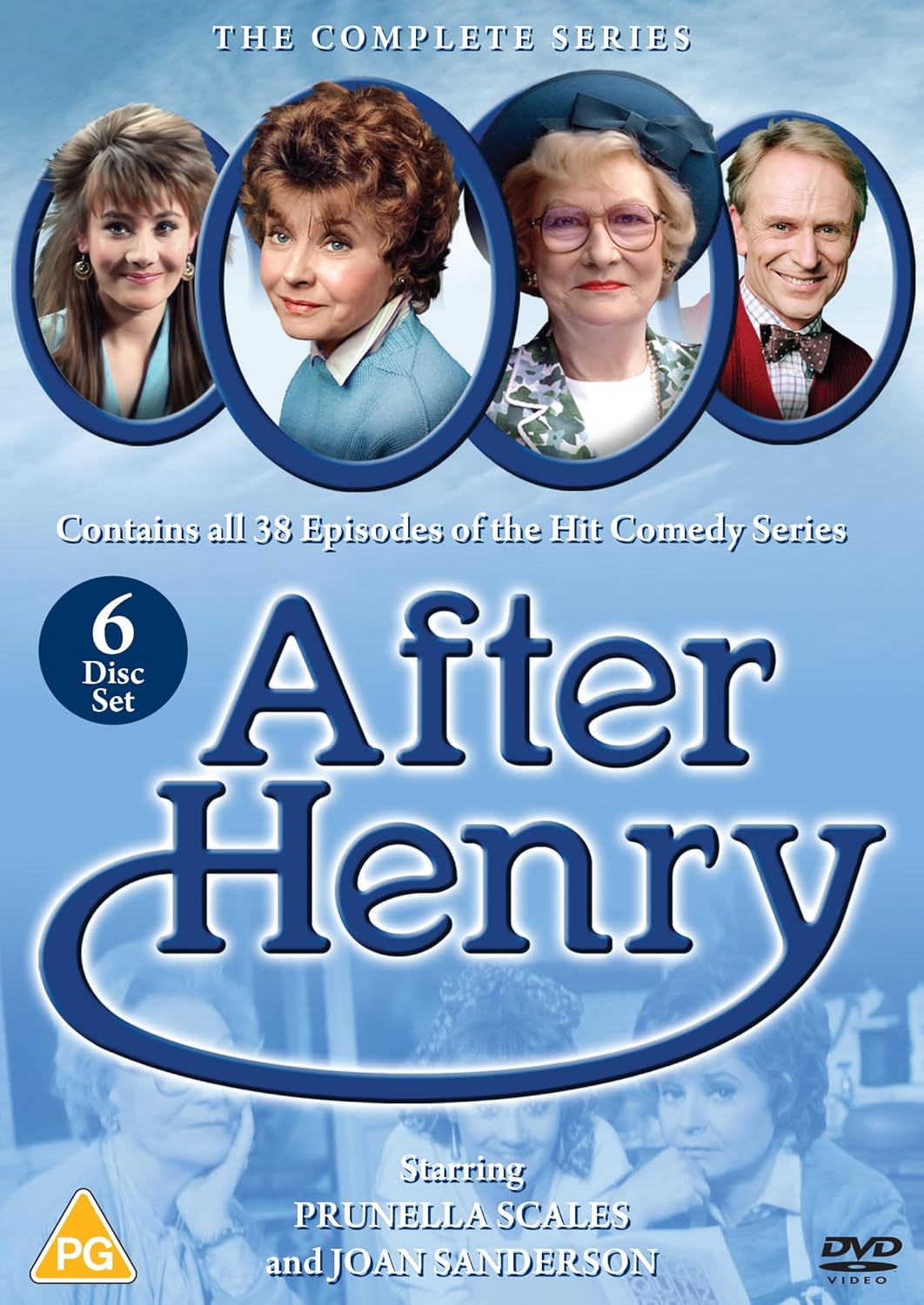 DVD cover for "After Henry" featuring four actors and the show's title.