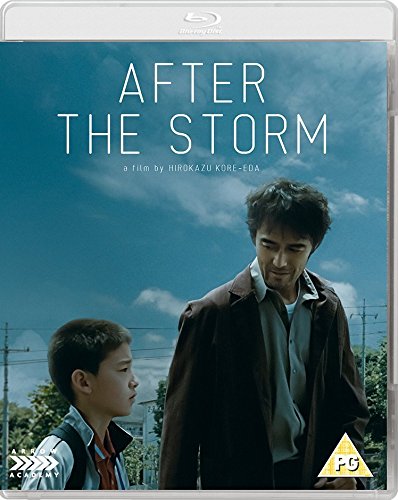 Blu-ray cover for “After the Storm” featuring a man and boy.