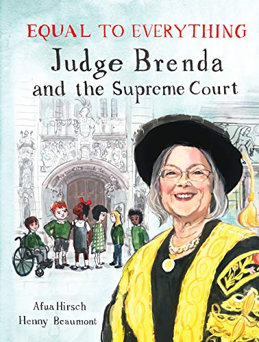 Book cover featuring Judge Brenda and diverse children in front of a building.