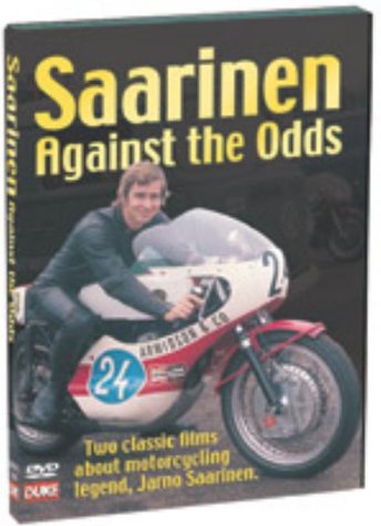 DVD cover featuring Jarno Saarinen on a vintage racing motorcycle.