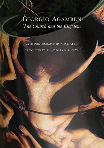 Book cover: "The Church and the Kingdom" with figures in motion.