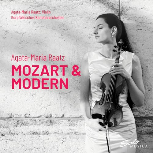 CD cover featuring violinist Agata-Maria Raatz holding a violin.