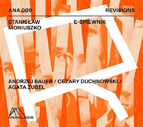 Orange album cover with white geometric shapes and black text, featuring multiple faces.