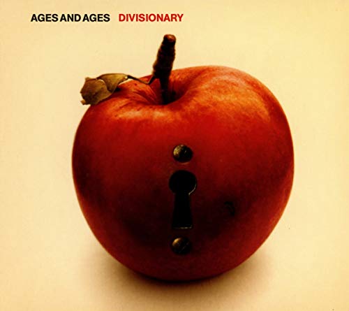 Red apple with keyholes, album cover for Ages And Ages’ Divisionary.