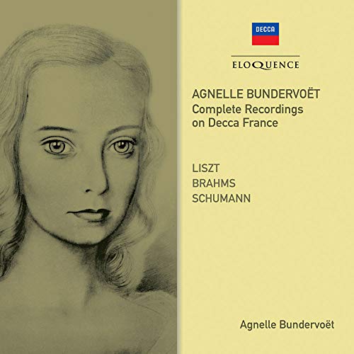 Agnelle Bundervoet CD cover featuring a sketch of a woman's face on a yellow background.