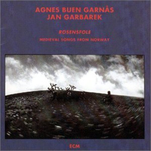 "CD cover with blue background, black-and-white landscape photo, and red artist names."