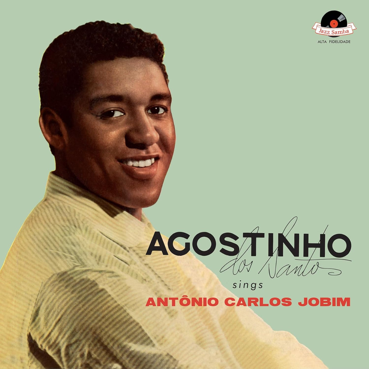 Agostinho dos Santos portrait on a vinyl record album cover.