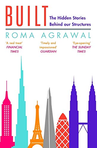 Book cover with colorful illustrations of famous buildings and skyscrapers.