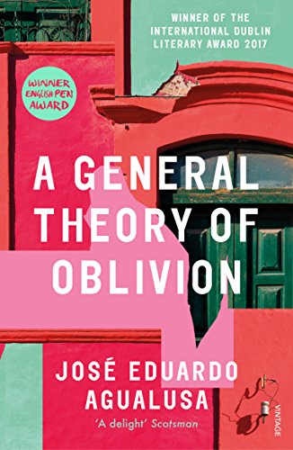 Book cover: “A General Theory of Oblivion” with red building facade.