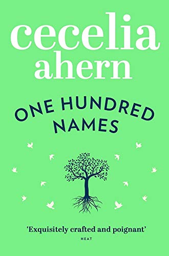 Green book cover with title One Hundred Names and a silhouette of a tree.