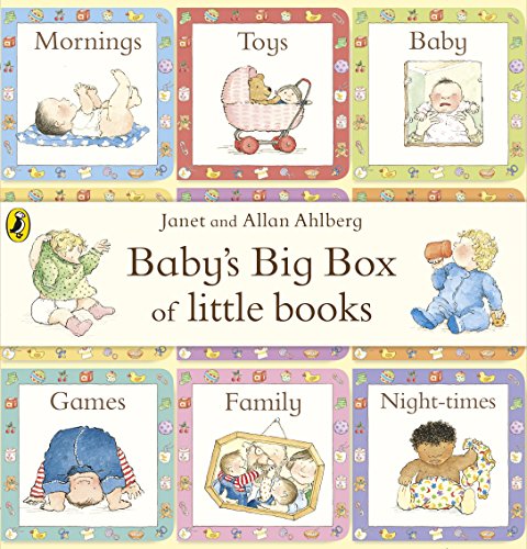 Colorful box set of illustrated board books for babies and toddlers.