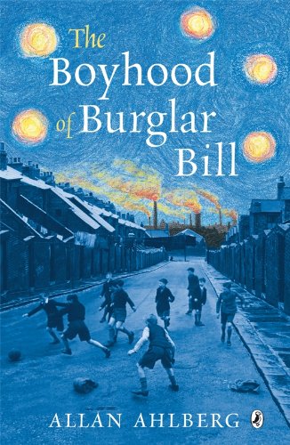 Book cover showing boys playing soccer on a street under a starry, smoky sky.
