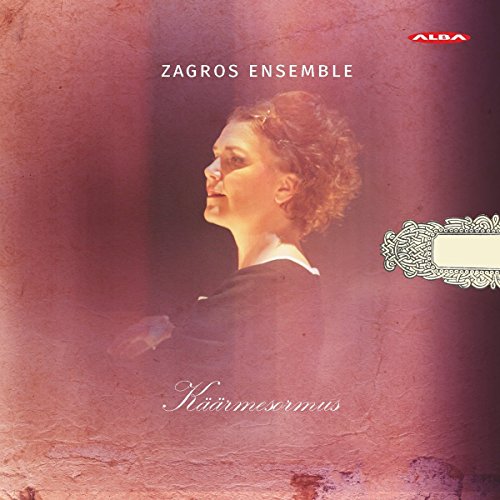 "Album cover featuring a woman's portrait against a red textured background with white text."