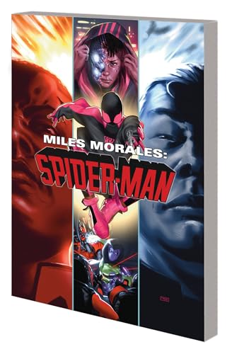 Book cover featuring Miles Morales as Spider-Man in dynamic pose.