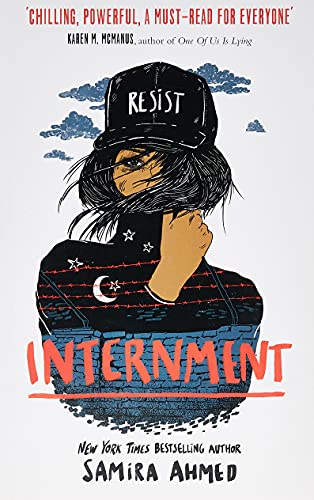 Book cover: young woman with cap reading "RESIST" against barbed wire.