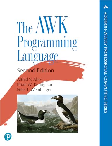 Book cover: “The AWK Programming Language, Second Edition” with puffins.