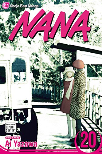Manga cover of Nana volume 20 featuring two women standing near a train.