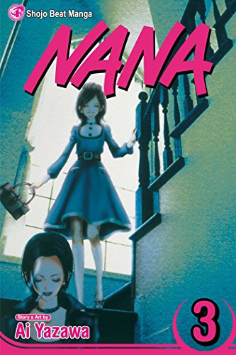 Manga cover featuring two women on a staircase with the title Nana in pink.