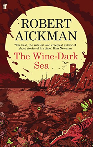Book cover: dark seascape with a ship, lighthouse, and yellow sun.