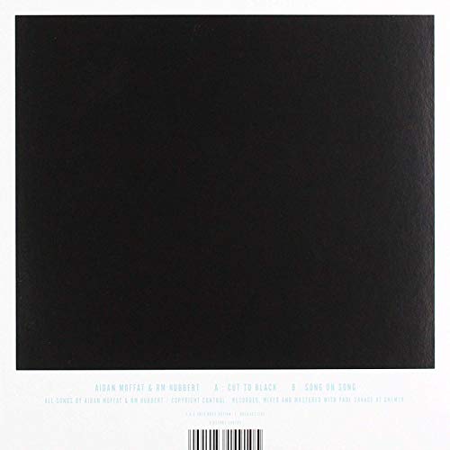 Black vinyl record sleeve with white text and a barcode at the bottom.